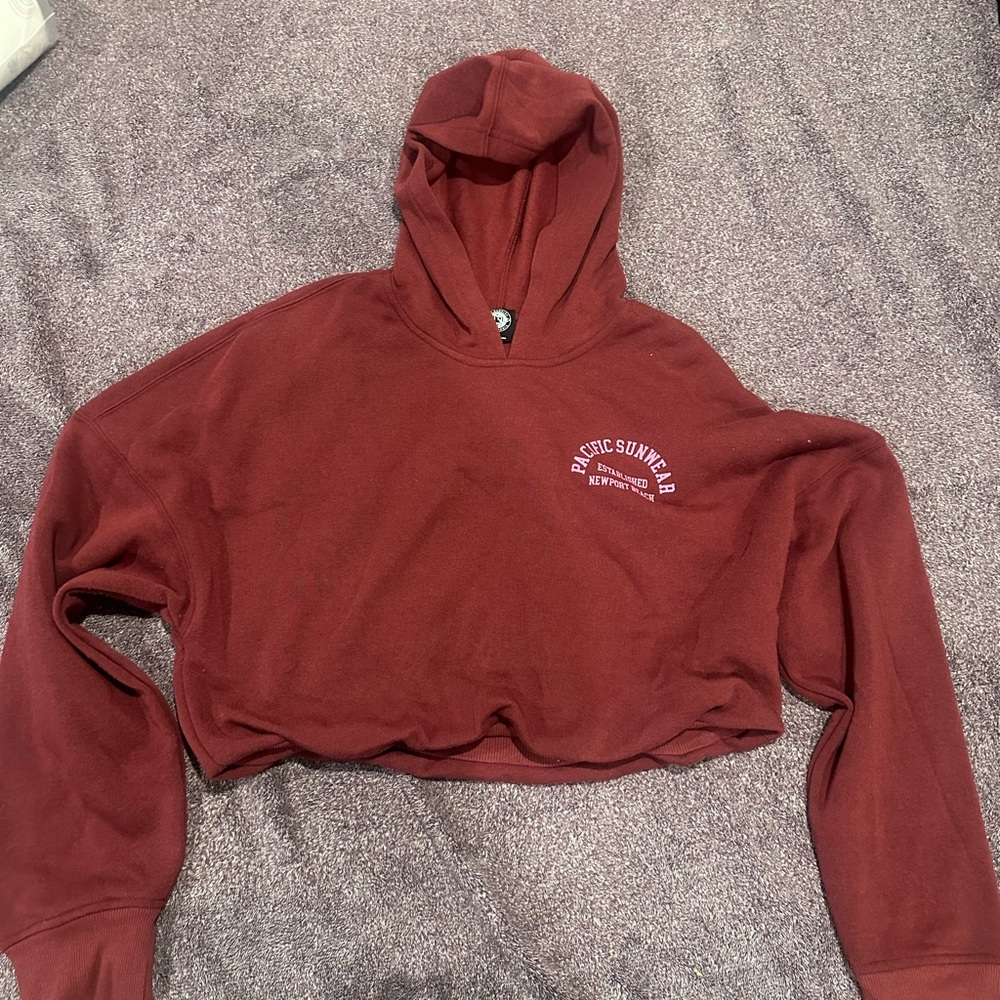 PacSun Cropped Long Sleeve Hoodie